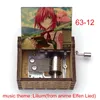 Anime Creative Color Print Cartoon Elfen Lied Lucy Tema musicale Lilium 18 note Scatola musicale in legno Giocattoli Regalo per bambini Ragazze Amici 240118