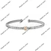 Designer de jóias pulseira moda marca davids pulseira popular tecido torção padrão 4mm novo