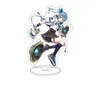 Keychains Cutey Figure Hololive Vtuber Acrylic Usada Pekora Uruha Rushia Hosimati Suisei Inugami Korone Bags Stand Model Anime KeyChain