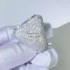 Bijoux de créateur élégant Gra Certificat Men de luxe Iced Out Hip Hop VVS Diamond Moisanite Anneaux Emerald Cut