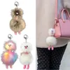 keychains cartoon faux fur ostrich pendantキーチェーンぬいぐるみ