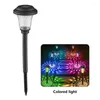 Solar Pathway Lights Color Changing Warm White Garden Light Outdoor Waterproof Yard Lawn Landscape Lamp Patio Decoration