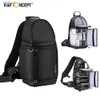 Camera Bag Accessories K F Concept Portable Single Shoulder Bag Multifunktionell kapacitet Ryggsäck Vattentät fotografering DSLR-linsväskor YQ240204