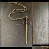 Pendant Necklaces Necklaces Pendants Drop Delivery 2021 Sword Necklace Highlander Bronze Pendant Charm Katana Brass Fantasy Jewelry Ex Dh8Hu