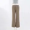 LU COSTINE SOFTSTREME PANTALONI A Vita Media Autunno Inverno Pantaloni da yoga Pantaloni larghi e casual a vita media con coulisse Strato d'aria Gamba dritta Pa alta