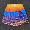 Shorts básicos verão praia homens cidade skyline calças fitness homem casual designer de luxo moda nova marca solta respirável mulheres malha sweatpants ginásio