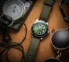 Titta på band Hemsut Canvas Green Quick Release Quality Nylon Straps and Heavy Duty Brushed Buckle 18mm 20mm 22mm 24mm