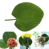 Fan tropical de la PU de la hoja de palma artificial de las flores decorativas para casarse los apoyos del Po