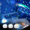 Renkli Stars Starry Projector Light Denizaltı Dünya Led Gece Işık 8 Renk Dönen Projektör Gece Lambası USB Çocuklar Odası LL