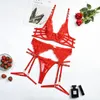 Bras Sets Yimunancy Floral Chain Strap Érotique Set Femmes Sexy Lingerie 6 Colors Garter Brief Kit