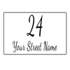Anpassat personligt husnamn Aluminiumskylt Plack Multiple Color Exterior House Numbers Street Bailbox Door Sign 240130