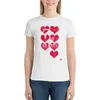 Polos de mujer 7 de corazones-Camiseta 3,0 moda coreana ropa divertida de mujer de gran tamaño