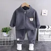 Clothing Sets Fashion Toddler Baby Boy Girls Casual Clothes Set Outfits Winter Autumn Boys Fleece Tracksuit Suits For Kid