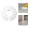 Torneiras de cozinha 10pcs manga fácil instalar coleira de encanamento durável cobertura de tubo de radiador casa válvula de ângulo branco decorativo duto torneira