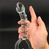 Masseur vaginal en verre de cristal transparent, double tête, énorme gode Anal, prise de cul, Stimulation du point G, jouet sexuel pour couples, masturbateur 240130