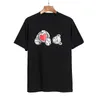 Trendy Angel decapitated teddy bear print T-shirt loose men's and women's wear letter short sleeve High Quality Unisex Couple t shirts pa