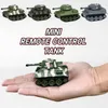 소년을위한 미니 RC 자동차 장난감 원격 제어 탱크 라디오 제어 클로이어 작은 전자 장난감 시뮬레이션 탱크 모델 어린이 선물 240127