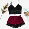 BH's Sets Gratis bezorging Sexy Lingerie Set Plus Size damesondergoed Sling Nachtkleding Kant