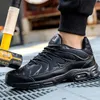 Diansen Sapatos de Segurança Homens À Prova D 'Água Aço Toe Bota de Trabalho Leve Almofada de Ar Absorção de Choque Antismash Construção Sneaker 240126