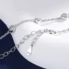 Wisiorki TBCYD 3/4/5 mm D Kolor moissanite Choker Naszyjnik dla kobiet S925 Srebrny okrągły diamentowy bąbel