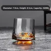 Wijnglazen 2-6 Stuks Roman Creatieve Dikke Kristallen Whiskey Tumbler Glas Spinning Tops Ontwerp Hamer Van Brandy Cup wijnglas