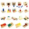 Montessori Sinnesspielzeug Imbucare Box mit Münze, vertikale horizontale Holzscheiben, grundlegende Lebenskompetenzen, Hand-Fuß-Finder 240131
