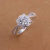 Cluster Rings Wedding Nice Gift R175 Fashion Jewelry Silver Color Finger For Women Charms Beautiful Ring Axdajoka