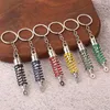 Keychains Metal Car Speed ​​Gearbox Keychain Cool Men's Gear Head Keyrings Creative Manual Transmission Spak Key Holder Plånbok Pendant