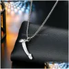 Pendant Necklaces European Appeal Funny Male Organ Necklace For Women Punk Y Men Jewelry Halloween Drop Delivery Dhs6P