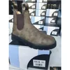 Stivali Retro Caviglia in pelle Uomo Chelsea Boot Scarpe casual con plateau Uomo Primavera Inverno Slip On Coppie Stivaletti Bottini fatti a mano Drop Del Dhd5T