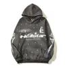 Herenmodeontwerper Hellstar klassiek Trend merk Hellstar High Street comfortabele retro moddergeverfde hoodie voor heren en dames