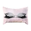 Coussin / oreiller décoratif Mode Cils décoratifs Throw Er Home Decor Mariage Décoration de Noël Géométrique Rose Taie d'oreiller Drop Otojr