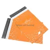 Versandtaschen Großhandel 100 Teile/los Orange Einkaufstasche Express Kurier Selbstklebende Dicke Wasserdichte Kunststoff-Poly-Umschlag-Versandtaschen Dh5Ux