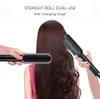 Hair Brush Air Comb Straightening Dryer Flat Iron Straightener Ceramic Electric Heat Styler Tools 240126