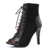 Dames party woman mode 772 sexy stiletto's hoge vrouwen latin dans hakken laarzen schoenen ademend voor balzaal 240125