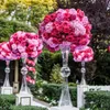 can sell flower ball)Oversized goblet acrylic vase wedding bouquet Road lead hotel table flower stand decoration Reversible Trumpet Flower vases 444