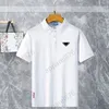 Mode polo skjorta herrar polos poloshirt topp tee kort ärm t-shirts designer lösa tees casual svart vit t shirt luxe vanlig t skjortor för män