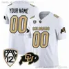 2024 NCAA Colorado Buffaloes koszulki piłkarskie 2 Shedeur Sanders 12 Travis Hunter College Dostosowane czarne białe mężczyźni kobiety młodzież High 1