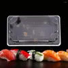 Take Out Containers 50 Sets Boxes Food Storage Case Fruit Lunchbox Sushi Holder Plastic Container