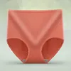 Calcinha feminina tamanho grande roupa interior cor sólida cuecas sem costura cintura alta barriga levantamento lingerie confortável cuecas 100kg