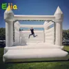Lager 101315ft utomhusuppblåsbar vit studshus pvc bouncy castlemoon housebridal med luftblåsare 240127