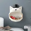 Decorative Plates Resin Artware Animal Cat Dog Box Sculpture Jewelry Key Wall Hanging Decor Modern Home Living Room Decoration Storage