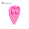 Baking Moulds DY0951 Bright Heart Self-defense Keychain Mold Love Silicone Molds For Epoxy Resin Casting Jewelry Craft