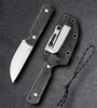 Охотничий нож высшего качества с фиксированным лезвием D2, лезвие из микарты, прямые ножи для кемпинга, прямые ножи с K-оболочкой