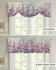 Curtain Spring Flowers Daisy Oil Painting Abstract Short Window Adjustable Tie Up Valance For Living Room Kitchen Drapes