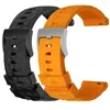 Watch Bands Sports Waterproof Rubber Watchband Fit Suunto Traverse Series Alpha 24mm Silicone Straps com fecho de aço inoxidável