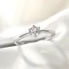 Anéis de casamento huitan 5/6.5mm zircônia cúbica acessórios femininos simples e elegantes para joias de declaração de noivado