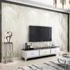 Wallpapers Non Woven Fabric Thickened Imitation Deer Skin Velvet Wave Stripe Wallpaper Bedroom Living Room Home Decoration