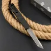 NY HERETIK II Auto Tactical Knife Damascus Tanto Point Blade CNC Aviation Aluminium Handle Outdoor Camping Handing EDC Pocket Knives With Nylon Bag