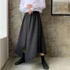 Calças masculinas calças de verão design irregular culottes saia estilista preto yamamoto moda